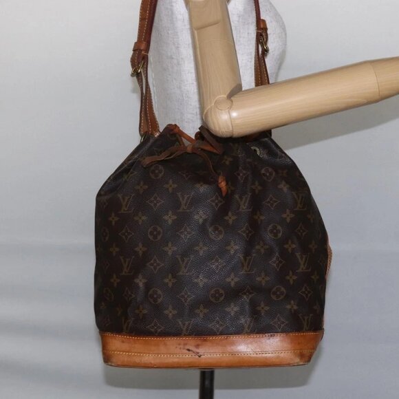 LOUIS VUITTON Monogram Noe Shoulder Bag M42224 LV Auth BA6956 - Picture 1 of 16